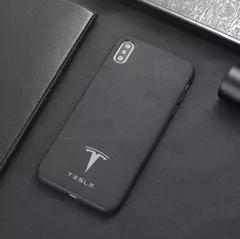 テスラ TESLA アルカンターラ iPhone XS MAX スマホ ケースのサムネイル