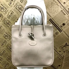 ロンシャン ハンド トートバッグ 縦 革 ベージュ 旅行 FX533