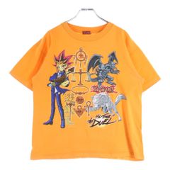 VINTAGE (ヴィンテージ) 90S 遊戯王 YU-GI-OH 1996 IT'S TIME TO DUEL プリント半袖Tシャツカットソー オレンジ