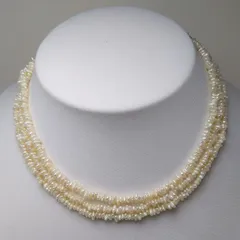 淡水真珠 ロングネックレス  120cm バロック アレルギー症対応