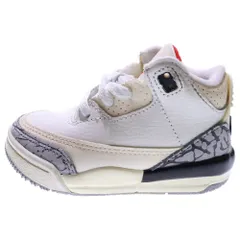 NIKE (ナイキ) AIR JORDAN 3 RETRO TD WHITE CEMENT REIMAGINED エアジョーダン レトロ ホワイトセメントリイマジンド ローカットスニーカー キッズ US5C/11cm DM0968-100
