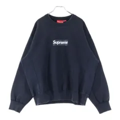 SUPREME (シュプリーム) 25SS Washed Box Logo Crewneck ウォッシュド ボックスロゴ クルーネック スウェット トレーナー ブラック
