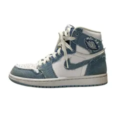 NIKE(ナイキ) スニーカー 24 メンズ エアジョーダン 1 レトロ ハイ OG DM9036-104 ブルー×白 ハイカット レザー