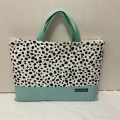 入園入学　レッスンバッグ女の子男の子　ハンドメイド　ダルメシアン　通園通学　キルティング