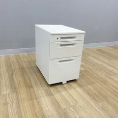 インサイドワゴン 3段 VILLAGE デスクワゴン オカムラ ホワイト