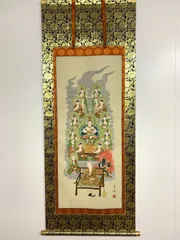 須田霞亭  観音図 画讃 絹本肉筆掛軸 新潟 師景年、広業 仏画 2025年最新】仏画の人気アイテム - メルカリ