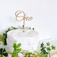 ケーキトッパー　ファーストバースデー　One トッパー　1歳　誕生日　ハッピーバースデー