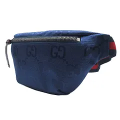 【新品】グッチ バッグ ショルダーバッグ GUCCI   ナイロン ビッグGG ジュニア キッズ ベルトバッグ ウエストポーチ ボディバッグ 502095 H9HIN 8278 (ネイビー系) ブティックライン 子供用 レディース 大人兼用 送料無料