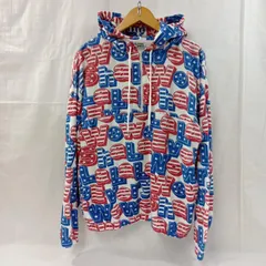 HYSTERIC GLAMOUR ヒステリックグラマー パーカー 長袖 HYSTERIC GLAMOUR ヒステリックグラマー 総柄 SHA-LA-LA柄 パイル地 ハーフZIP プルオーバー 01193CF07