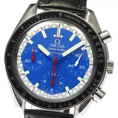 オメガ OMEGA スピードマスター 3212.80 自動巻き 腕時計 青 オメガOMEGA スピードマスター デイト 3212.80 クロノグラフ 自動巻 青