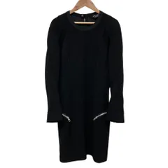 美品 JUNYA WATANABE COMME des GARCONS ジュンヤワタナベ コムデギャルソン ジップデザイン ミニワンピース JL-O021 S ブラック レディース 古着 中古 USED