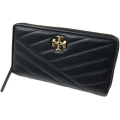 トリーバーチ 長財布 レディース ラウンドファスナー 小銭入れ ブラック TORY BURCH KIRA CHEVRON ZIP CONTINENTAL WALLET NORTH NAPPA BLACK 90348-001