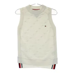 サイズ：S TOMMY HILFIGER GOLF トミー ヒルフィガーゴルフ  ニットベスト  ホワイト系 [240101546916] ゴルフウェア レディース ストスト