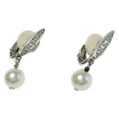 SWAROVSKI(スワロフスキー) イヤリング - シルバー×アイボリー×クリア