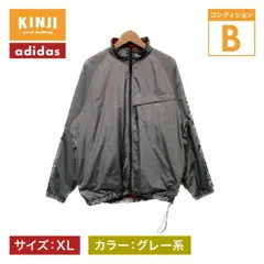 adidas　ナイロンジャンパー　ジャケット　アウター　無地　ラグラン　ハイネック　フルジップ　パフォーマンスタグ　オーバーサイズ　スポーツ　古着