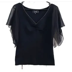 【美品☆COUP  DE   CHANCE】クードシャンス　レディース半袖ブラウス　size　p38