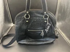 COACH コーチ ポピー レザー 2WAY ショルダーバッグ トート ブラック