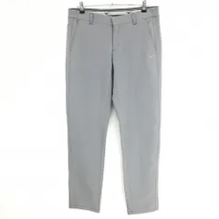 【超美品】ミズノゴルフ パンツ ライトグレー 裏微起毛 ウエスト内側ゴム メンズ 2XL ゴルフウェア MIZUNO