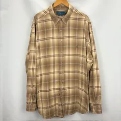 90年代 Ralph Lauren CLASSIC FIT オンブレ ボタンダウン コットン長袖シャツ サイズ3XLT シミ汚れ 傷穴 07103102 872