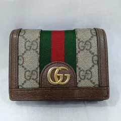 GUCCI グッチ 財布 二つ折り GUCCI グッチ オフィディア GGパターン GGスプリーム GGマーモント ダブルG 2つ折り財布 ミニウォレット 523155 493075
