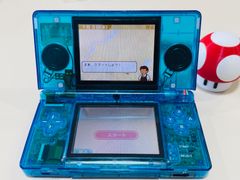 Nintendo DS Lite 本体 ブルー透明シェル カスタム仕様