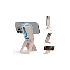 【新品】 Bettdow スマホスタンド 卓上 PUレザー素材 耐久 8-in-1多機能スタンド 薄型 軽量 多角度調整 カードケース付き 折り畳み マグネットリング Magsafe 対応 iPhone16/15/14/13/12シリーズ全機種対応 縦横滑 1