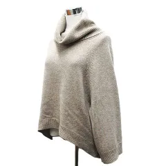 美品 theory セオリー カシミヤ 100％ タートルネック ニット ハイネック ブラウン系 レディース S 01-3401744 L005-1031①