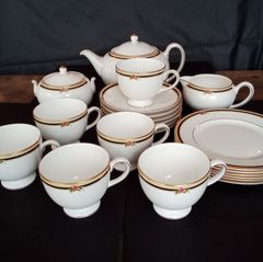 896 オールドノリタケ グランブロシェ アフタヌーンティーセット 金彩