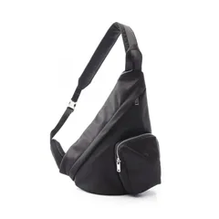 エムエムシックス MM6 ウエストバッグ ボディバッグ JAPANESE SLING BAG ジャパニーズ M60820P6416T8013 ブラック ナイロン クロスボディバッグ レディース 新品
