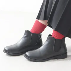 [スムースブラック]ショートブーツ レディース サイドゴア ローヒール 痛くない 歩きやすい 柔らかい 疲れない 軽量 軽い 滑らない 履きやすい 通勤 通学 カジュアル 旅行 おしゃれ きれいめ かわいい カジュアル 3L 25cm k59-768015