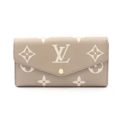 ルイ・ヴィトン LOUIS VUITTON 二つ折り長財布 ポルトフォイユ サラ M81049 トゥルトレール/クレ-ム レザー ポルトフォイユ・サラ NM レディース Used B