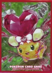 【中古】サプライ ポケモンカードゲーム デッキシールド(スリーブ) プレミアム・グロス テラスタルデデンネ ポケモンセンター限定