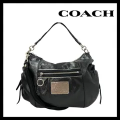 【COACH】ポピー 2Way バッグ 15790 エナメル パテントレザー ブラック/黒 ショルダーバッグ ハンドバッグ コーチ Poppy (SER-5446)