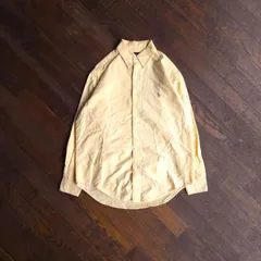 Ralph Lauren ラルフローレン オックスフォードシャツ YARMOUTH レモンイエロー メンズ トップス 90s ドレスシャツ