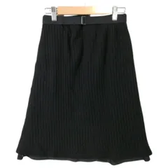 訳アリ● OZOC オゾック スカート ひざ丈 ブラック Mサイズ　b261
