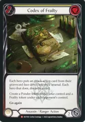 【中古】Flesh and Blood OUT160[M]：Codex of Frailty