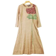 訳アリ● SAITO TOYOKO 七分袖 ワンピース Lサイズ　b266