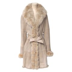 □未使用品□Leilian レリアン ポンチョ ミンクヤーン ケープ フリンジ