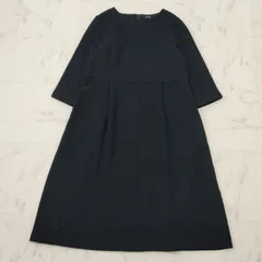 UNTITLED　アンタイトル　ツイードワンピース　セレモニー　ママスーツ　大きいサイズ48　ネイビー　現行品