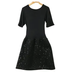 ②美品☆ agnes b ひざ丈 ワンピース 日本製 XSサイズ　b272