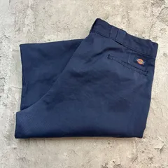 80s USA製 Dickies874 ネイビー チノパン チビタグ フェード 80's Dickies 874 ワークパンツ 