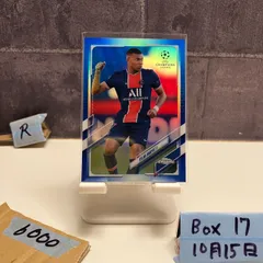 2021 Topps Chrome UEFA Champions League Kylian Mbappe 093/150 Paris Saint-Germain Refractor カード