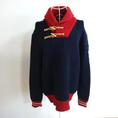 1169F-05 Polo by Ralph Lauren ショールカラー ニット セーター トグルボタン ポロ バイ ラルフローレン メンズ Mサイズ