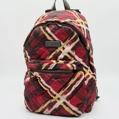 【美品】MARCJACOBS リュックサック バックパック キルティング 赤系