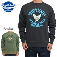 バズリクソンズ BUZZ RICKSONS BR69630 セットインクルー スウェット シャツ トレーナー USAF SELFRIDGE FIELD ミリタリー メンズ br69630