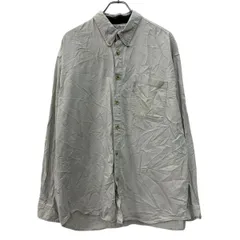 Columbia 長袖 無地シャツ XL ベージュ コロンビア ボタンダウン ボタン コットン100% 胸ポケット カジュアルシャツ 春物 a710-6889