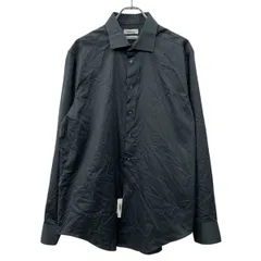 Calvin Klein 長袖 無地シャツ XL ブラック カルバンクライ ボタン スリムフィット シンプルシャツ シンプル 無地 春物 a710-6901のサムネイル