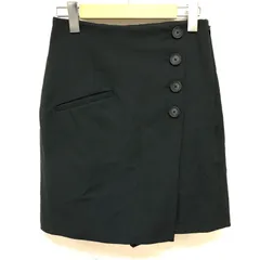 センスオブプレイスバイアーバンリサーチ HEYUMM 23SS ハイウエストスカショーパン スカパン ラップスカート風ショートパンツ ミニスカ キュロット ブラック M