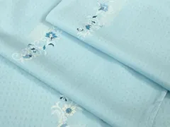 平和屋着物■極上　夏物　小紋　花唐草文　銀彩　やまと誂製　洗える着物　逸品　未使用　DZAB0378kh5 平和屋着物□極上 夏物 小紋 花唐草文 銀彩 やまと誂製 洗える着物