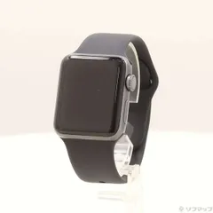 〔中古品〕 Apple Watch Series 3 GPS 38mm スペースグレイアルミニウムケース ブラックスポーツバンド【247】